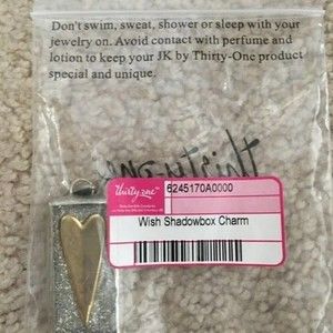 JK by Thirty One 31 Wish Shadowbox Charm in Original Packaging